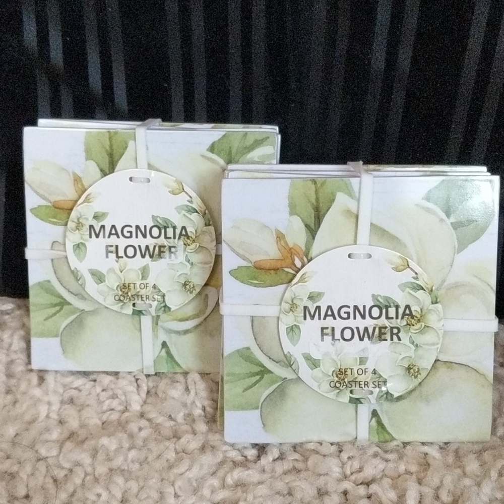 8 Magnolia coasters